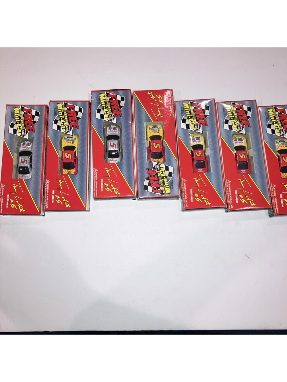 Lot Of 7 VTG 97 Kellogg's Racing Terry Labonte #5 1996 NASCAR 1:64 Diecast NEW